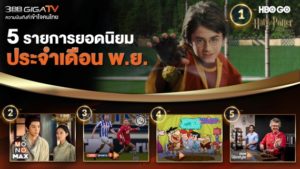 รายการยอดนิบมประจำเดือนพฤศจิกายน64