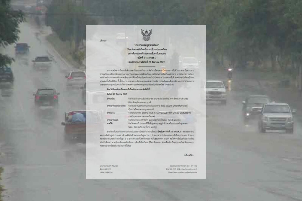 อุตุเตือนฉบับ6