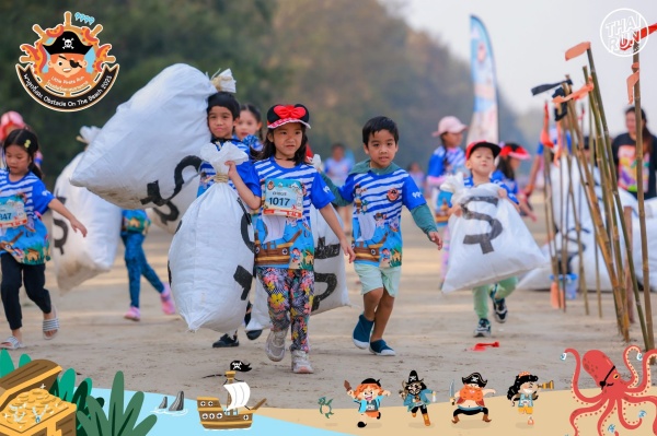 พาลูกวิ่งดะ Obstacle on the beach 2025 (4)