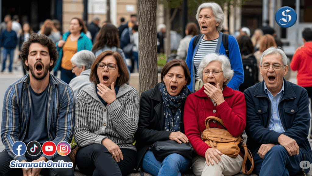 แค่เห็นก็หาวตาม ปก