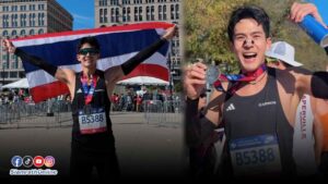 เต้ย พงศกร มาเหนือ Chicago Marathon 2025 ปก